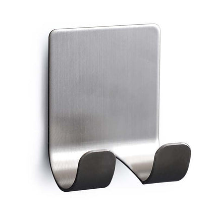 Direct Sales Seamless Stainless Steel Double Hook Double-side Paste Stainless Steel Shaver Holder Power Plug Hook Frame