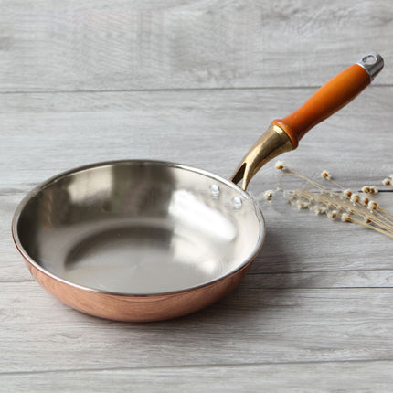 20cm Copper Smokeless Wok – Non-Stick, Fast-Heating Stir-Fry Pan