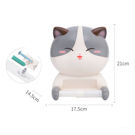 Cat-Shaped Decorative Toilet Paper Holder