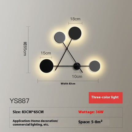 Creative Wall Lamp – Interlocking Disc Modern LED Design | Ikeame