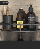 G - Single layer corner shelf - Black