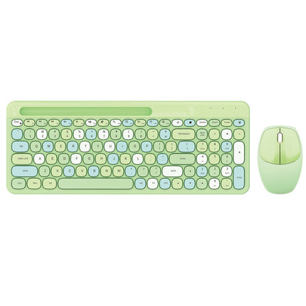 Skyscraper 888 Wireless Keyboard & Mouse Set – Colourful Desk Combo | Ikeame