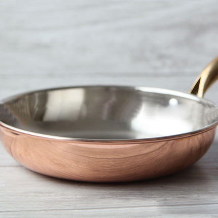 20cm Copper Smokeless Wok – Non-Stick, Fast-Heating Stir-Fry Pan
