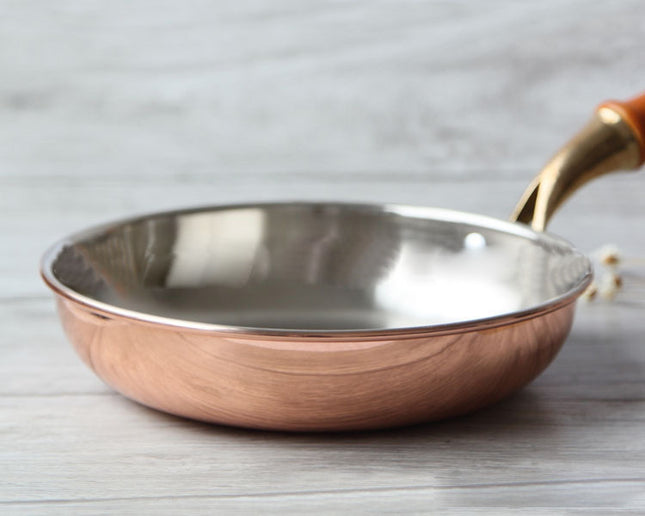 20cm Copper Smokeless Wok – Non-Stick, Fast-Heating Stir-Fry Pan