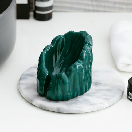 Ceramic Mountain Soap Dish with Drip Space