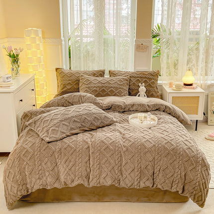 Plush Fleece Bedding Set | Warm Winter Duvet Cover