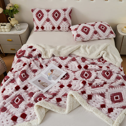 Lambswool Blanket | Bohemian Jacquard Throw