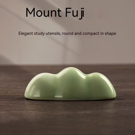 Cloud Celadon Ceramic Pen Holder – Elegant Desk Organiser