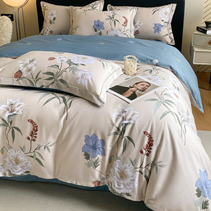 Cotton four-piece cotton quilt cover bed sheet bedding – Trendy & Practical for Daily Living
