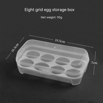 Portable Egg Storage Box – Shockproof Case for 3, 4 or 8 Eggs