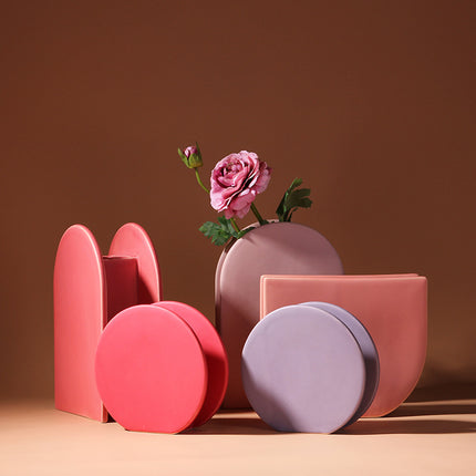 Soft Tone Ceramic Vase | Minimalist Modern Decorative Vase