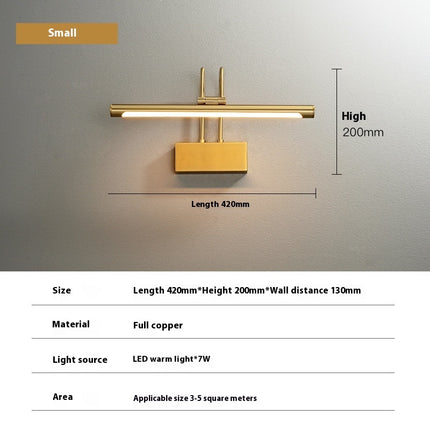 Luxury Copper Picture & Mirror Light – 42cm | Ikeame