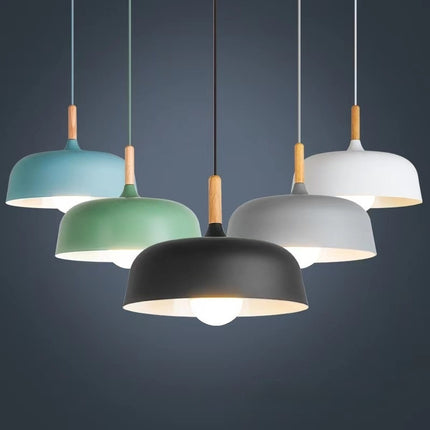 Modern Minimalist Pendant Chandelier – Colourful Ceiling Light (32cm / 35cm / 45cm)