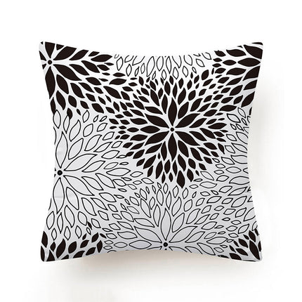 Outdoor/Indoor Printed Cushion Cover – Starburst Flower Design 🌸🌟