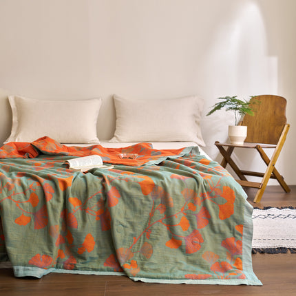 Cotton Summer Quilt | Reversible Jacquard Bedding Throw