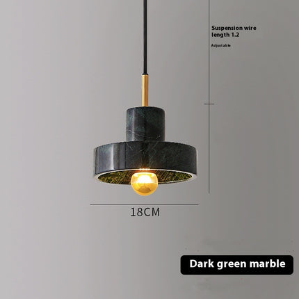 Luxury Marble Pendant Light – White Marble & Copper | Ikeame
