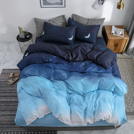 Blue Ombre Night Sky Bedding Set – Single, Double & King | Ikeame