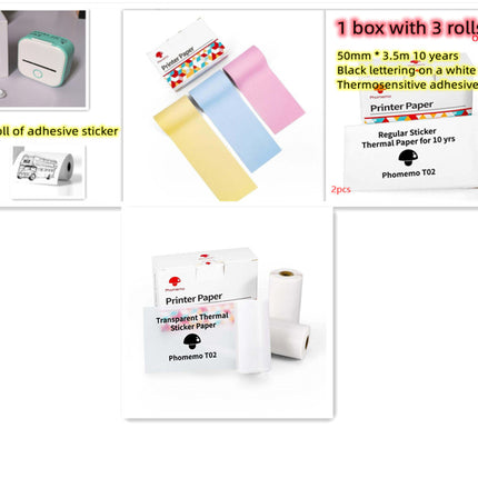 Portable Mini Thermal Label Printer Bluetooth Inkless Pocket Printer