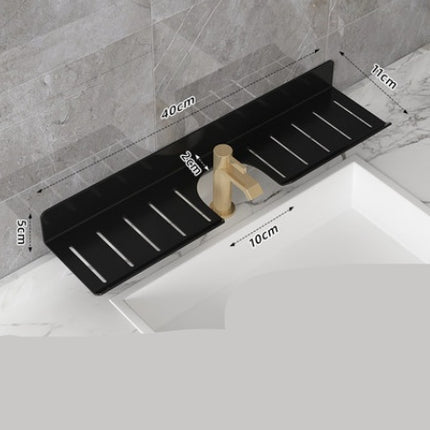 U Shaped Hole Free Bathroom Faucet Rack