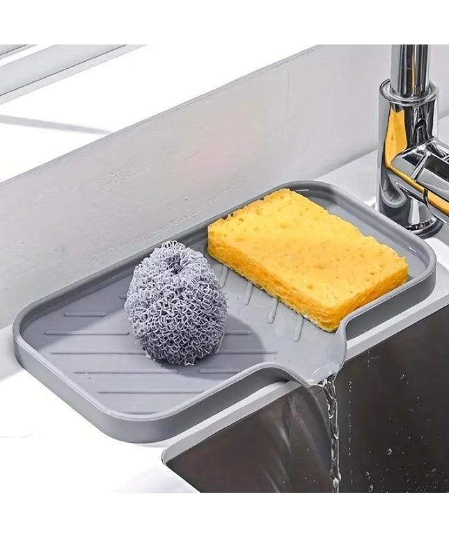 Silicone Water Draining Pad – Non-Slip Soap & Sink Mat