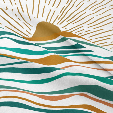 Sunset Ocean Tapestry | Boho Coastal Wall Hanging