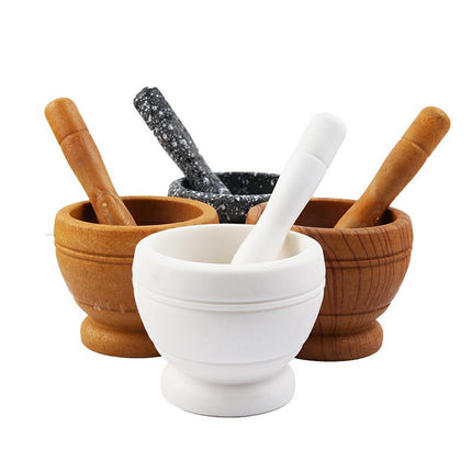 Pestle & Mortar 🌿 – White, Wood or Granite Effect