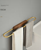 Towel Bar Black Walnut 55cm