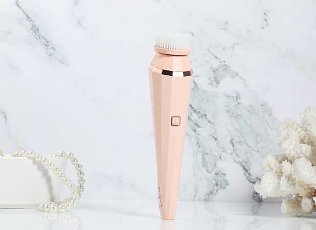 4-in-1 Rechargeable Facial Cleansing Brush – Deep Cleaning & Skin Care Device