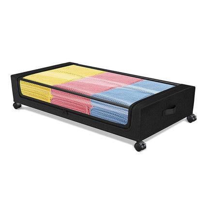 Under Bed Storage Box with Wheels - Fabric Drawer 35L