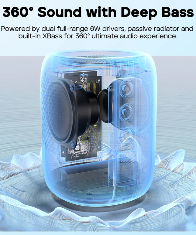 StormBox Mini Bluetooth Speaker | Waterproof LED Portable Speaker