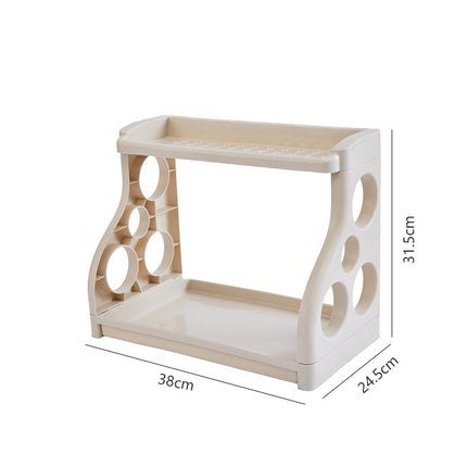 Shelving & Organiser – White Plastic Storage Rack