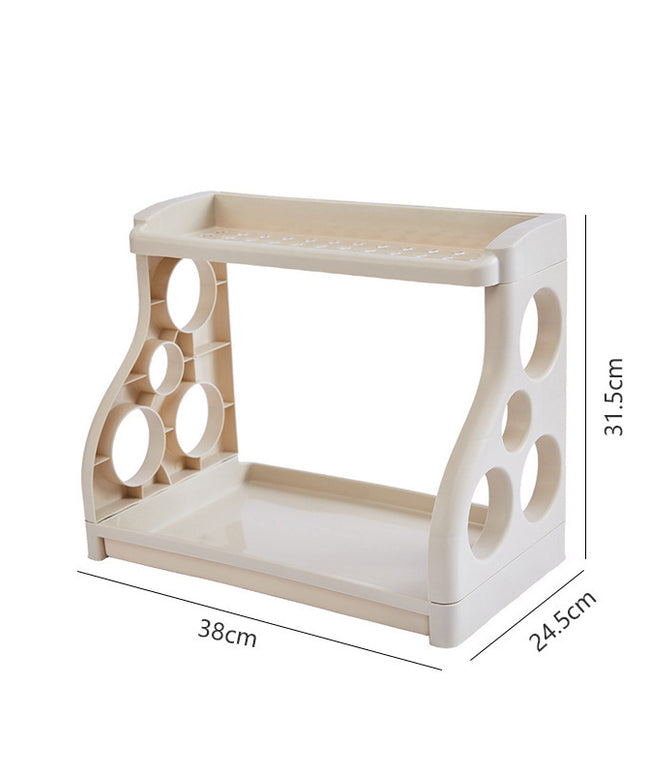 Shelving & Organiser – White Plastic Storage Rack