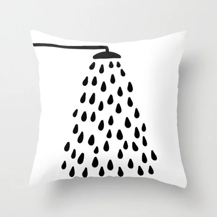 Nordic simple new yellow black abstract geometric pillow cover fashion home sofa fabric craft pillow cushion cover – Trendy & Practical for Daily Living