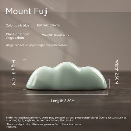 Cloud Celadon Ceramic Pen Holder – Elegant Desk Organiser