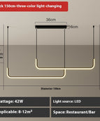 Black 150CM Tri color dimming