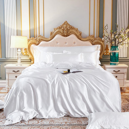 Silky Satin Bedding Set | Nordic Imitation Silk Duvet Cover