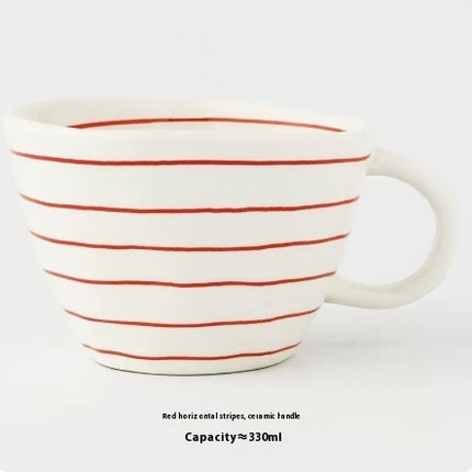 Nordic Irregular Mug | Geometric Ceramic Coffee Cup