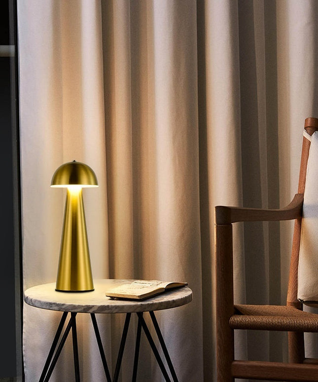 Atmosphere Table Lamp – Touch Switch USB Rechargeable (5 Metallic Colours)