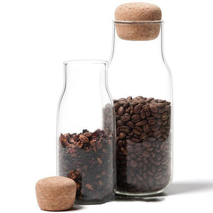 Glass Spice Storage Bottle Tea Jar Airtight Container
