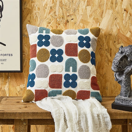 Geometric Embroidered Cushion Covers - 29 Designs | Modern Nordic Pillowcases