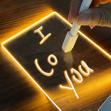 Creative LED Message Board – Acrylic Writeable Light | Horizontal & Vertical