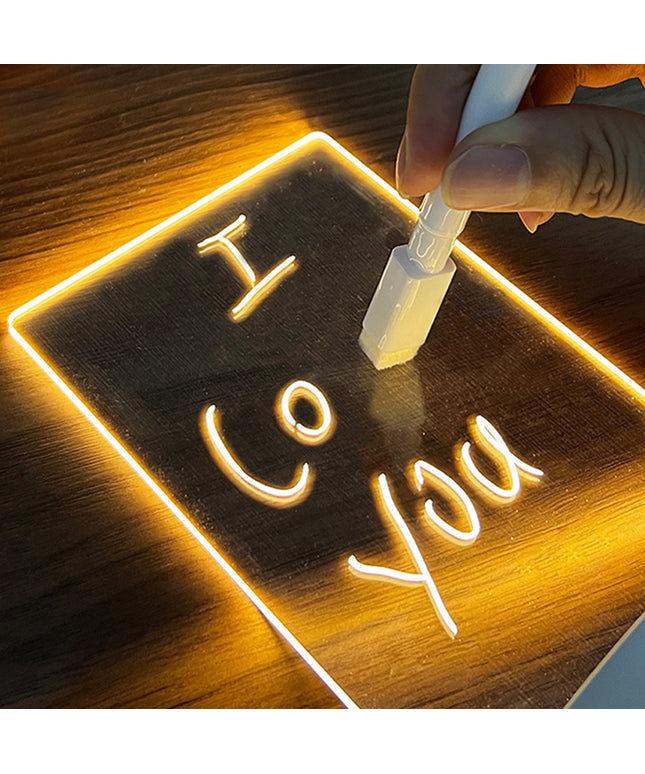 Creative LED Message Board – Acrylic Writeable Light | Horizontal & Vertical