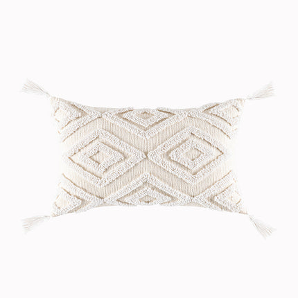 Nordic Beige Tufted Geometric Cushion - 4 designs