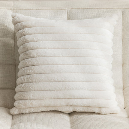 Monochrome Fine Line Patterned Cushion with Core | Minimalist Home Décor