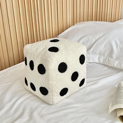 Dice Plush Cushion – Sofa Pillow in 5 Colours | Fun Home Décor