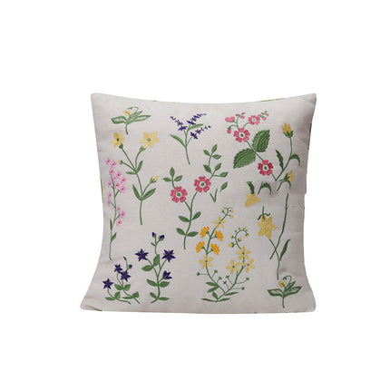 Embroidered Plant & Flower Cushion Covers – 16 Embroidered Designs 🌿🌸