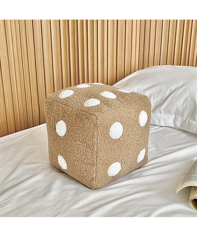 Dice Plush Cushion – Sofa Pillow in 5 Colours | Fun Home Décor