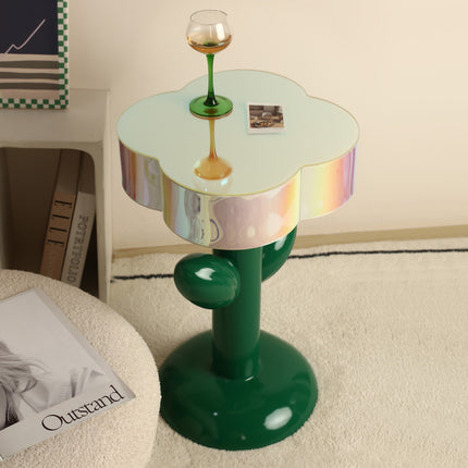 Tulip Edge Resin Side Table | Modern Sculptural Home Décor