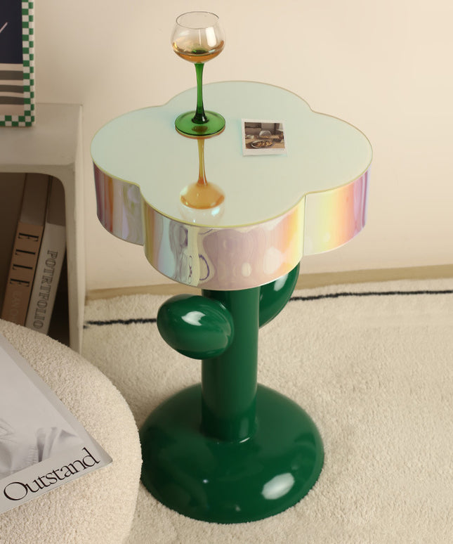 Tulip Edge Resin Side Table | Modern Sculptural Home Décor