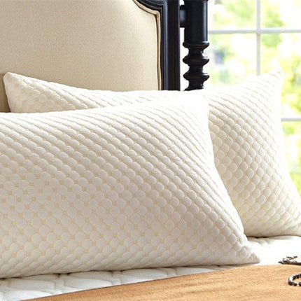 Honeycomb Knitted Pillow Core – Feather Silk Cotton 48×74cm | Ikeame